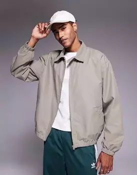 Легкая куртка-харрингтон свободного покроя ASOS DESIGN в грибном цвете