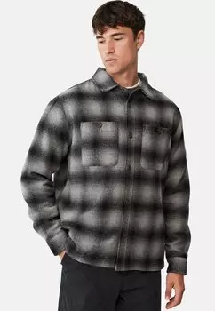 Легкая куртка HEAVY Cotton On, черно-серая клетка