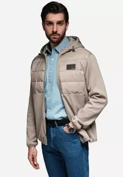 Легкая куртка HOODED JANP Ombre, бежевый