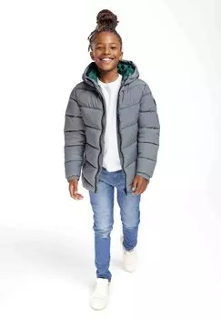 Легкая куртка HOODED PUFFER MINOTI, цвет grey green