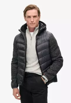 Легкая куртка HOODED STORM HYBRID Superdry, темно-серый