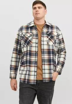 Легкая куртка JJEEDDIE OVERSHIRT LS PLS Jack & Jones, Cloud Dancer