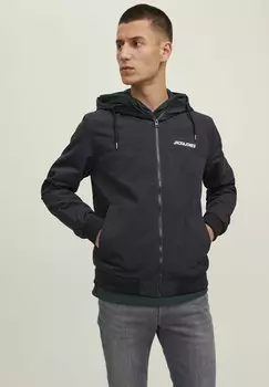 Легкая куртка JJERUSH BLOCKING HOOD Jack & Jones, черный