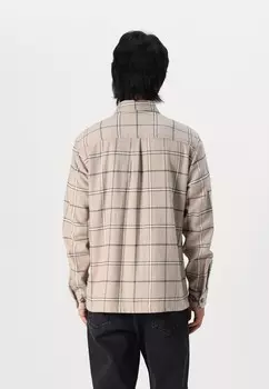 Легкая куртка JPRRAYMOND CHECK OVERSHIRT Jack & Jones PREMIUM, бежевый
