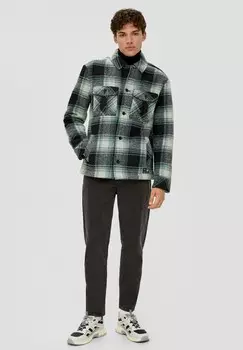 Легкая куртка KARIERTE QS, темно-синий