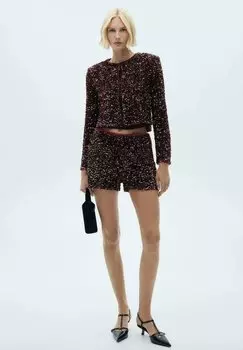 Легкая куртка Mango, бордовый