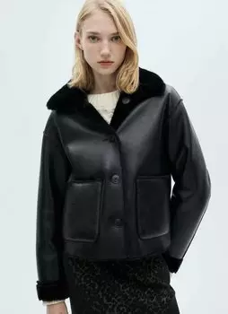 Легкая куртка Mango, черный