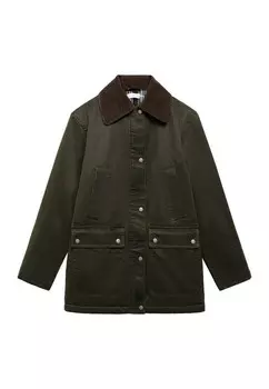 Легкая куртка Mango Kids, зеленый