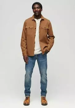 Легкая куртка MERCHANT Superdry, цвет denim co tobacco brown