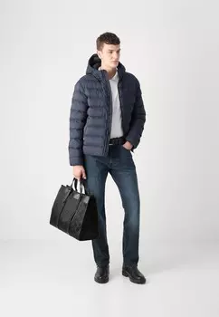 Легкая куртка MID WEIGHT HOODED JACKET Tommy Hilfiger, темно-синий