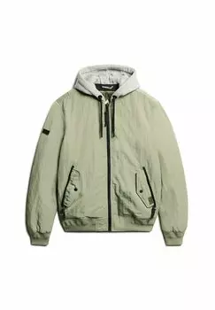 Легкая куртка MILITARY HOODED MA1 Superdry, зеленый