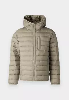 Легкая куртка NARROW CHANNEL HOOD Hollister Co., серо-коричневый