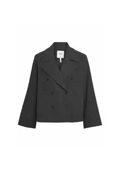 Легкая куртка OBJKEILY SHORT JACKET Object, цвет Mottled Dark Grey