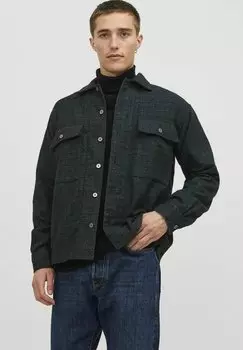 Легкая куртка OVERSHIRT WOLL Jack & Jones, оникс черный