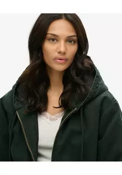 Легкая куртка OVERSIZED SURPLUS HOODED Superdry, зеленый