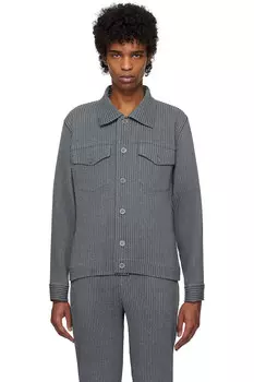 Легкая куртка под шерсть Homme Pliss Issey Miyake, серый