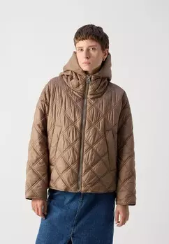 Легкая куртка QUILTED CAPE JACKET WELT POCKETS SIDE SLITS Marc O'Polo, бежевый