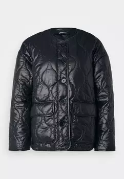 Легкая куртка QUILTED Gina Tricot Petite, черный