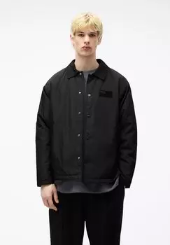 Легкая куртка QUILTED INTERIOR PULL&BEAR, цвет black