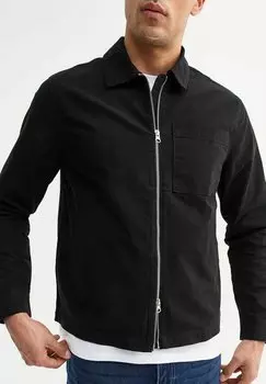 Легкая куртка REGULAR TWILL ZIP UP New Look, черный