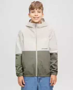 Легкая куртка с капюшоном для мальчиков Jack & Jones, зеленый