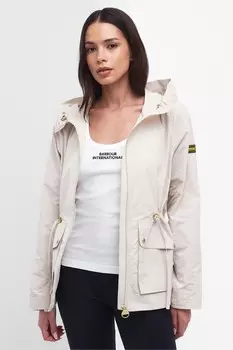 Легкая куртка с капюшоном и защитой от дождя Barbour International, белый