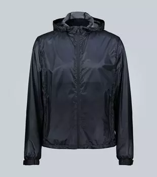 Легкая куртка с капюшоном Prada, черный