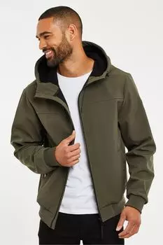 Легкая куртка с капюшоном Threadbare, зеленый