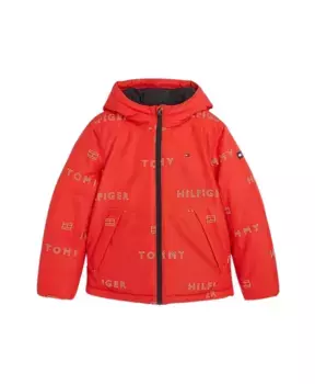 Легкая куртка с капюшоном Tommy Hilfiger, красный
