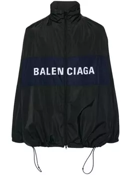 Легкая куртка с логотипом Balenciaga, черный