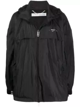 Легкая куртка с логотипом OFF-WHITE, черный