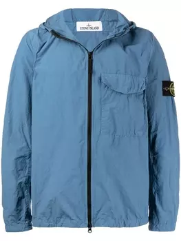 Легкая куртка с нашивкой Compass Stone Island, синий