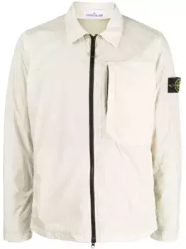 Легкая куртка с нашивкой Compass Stone Island, нейтральный