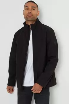 Легкая куртка с воротником стойкой и эластичным воротом Threadbare, черный