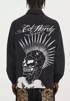 Легкая куртка SKELETON PUNK WATERPROOF COACH Ed Hardy, черный