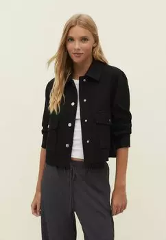 Легкая куртка Soft Stradivarius, черный