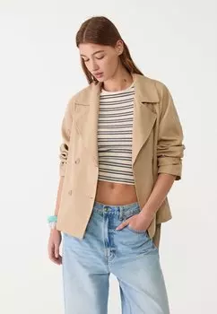 Легкая куртка Stradivarius, цвет Stone