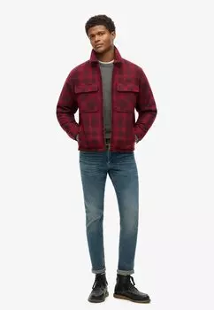 Легкая куртка SURPLUS CHECK ZIP THROUGH Superdry, красный