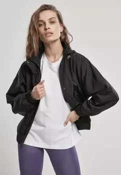 Легкая куртка Urban Classics SHINY CRINKLE, цвет Schwarz