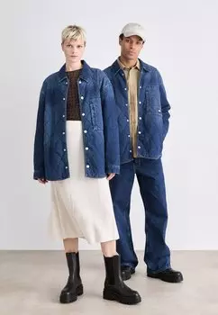 Легкая куртка UTILITY QUILTED JACKET UNISEX Tommy Jeans, темно-синий деним