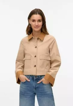 Легкая куртка VIC Vero Moda, бежевый