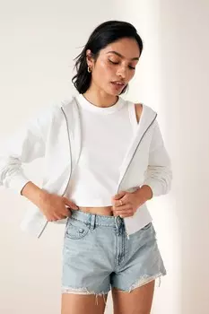 Легкая летняя толстовка на молнии Next, белый