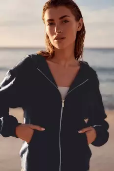 Легкая летняя толстовка на молнии Next, синий