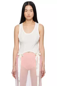Легкая майка Off-White Bow Tail Simone Rocha