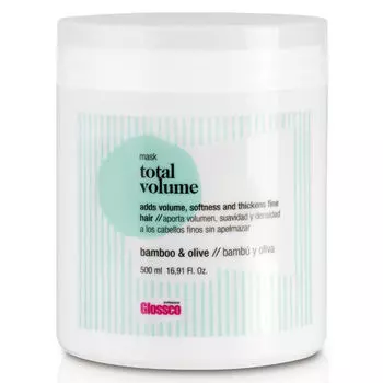 Легкая маска для волос с увлажняющим комплексом, 500 мл Glossco Professional Total volume