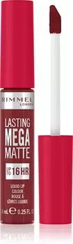 Легкая матовая жидкая помада 16 ч Rimmel Lasting Mega Matte, Ruby Passion 7,4 ml