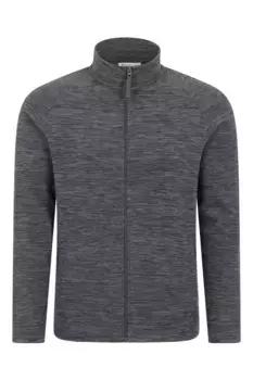 Легкая, мягкая, быстросохнущая флисовая куртка Snowdon с защитой от катышек и полной молнией Mountain Warehouse, серый