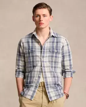 Легкая мужская рубашка классического кроя Polo Ralph Lauren, мультиколор