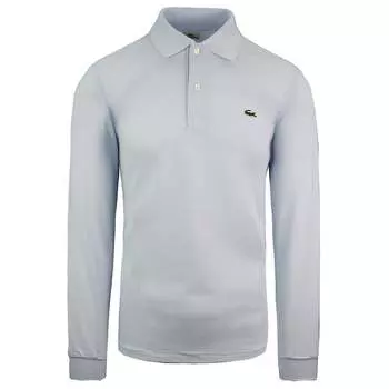 Легкая мужская рубашка-поло классического кроя Lacoste, синий