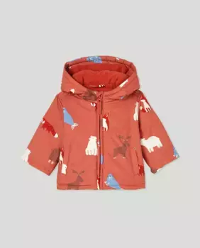 Легкая парка с капюшоном для мальчика Baby El Corte Ingls, терракотовый